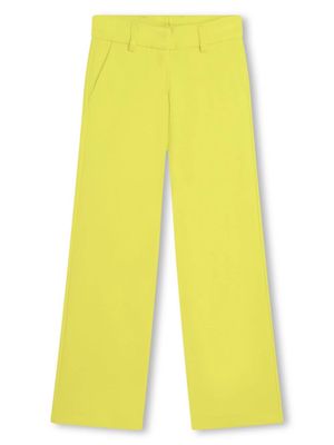 BOSS Kidswear mid-rise straight-leg trousers - Yellow