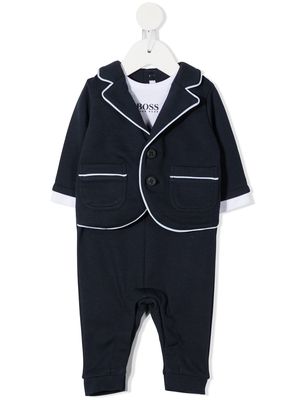 BOSS Kidswear mock suit pajamas - Blue