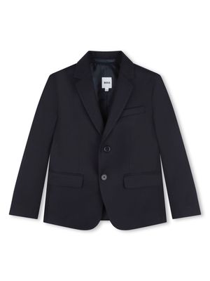 BOSS Kidswear notched-lapels single-breasted suit - Blue