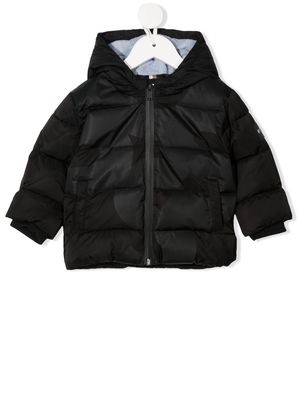 BOSS Kidswear padded zip-up jacket - Black
