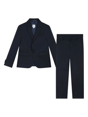 BOSS Kidswear peak-lapels single-breasted suit - Blue