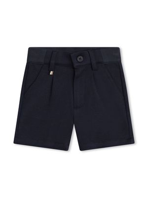 BOSS Kidswear pleated bermuda shorts - Blue