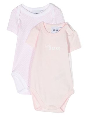 BOSS Kidswear printed cotton body - Pink