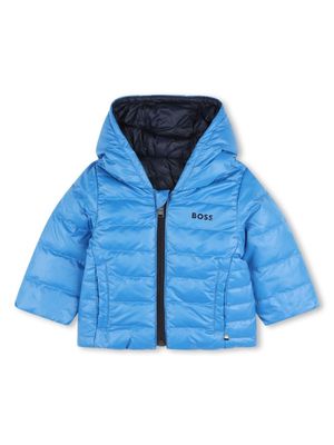 BOSS Kidswear reversible puffer jacket - Blue