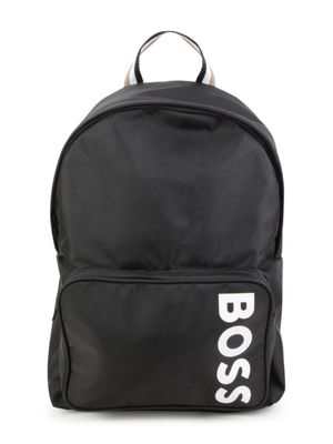 BOSS Kidswear Rucksack logo-print backpack - Black