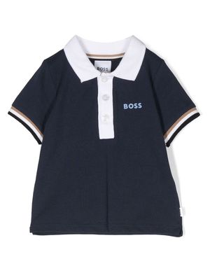 BOSS Kidswear short-sleeve polo shirt - Blue
