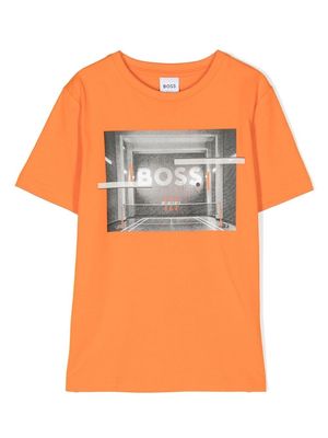 BOSS Kidswear short-sleeve T-shirt - Orange