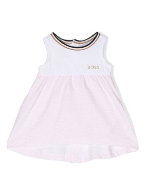 BOSS Kidswear sleeveless cotton dress - Pink