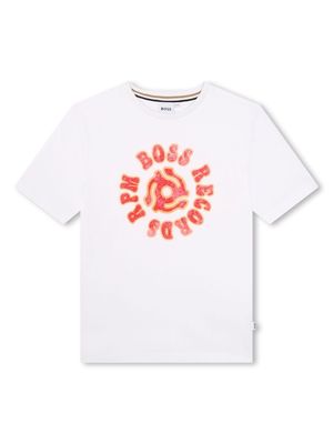 BOSS Kidswear slogan-print cotton T-shirt - White