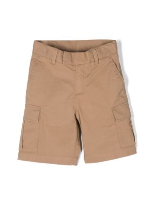 BOSS Kidswear solid cargo shorts - Neutrals