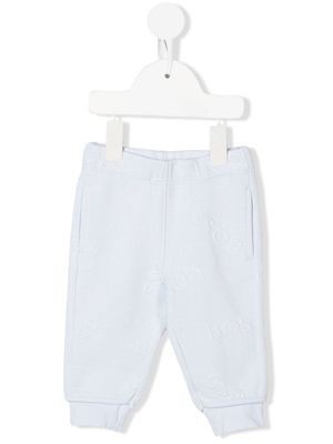 BOSS Kidswear straight-leg tracksuit bottoms - Blue