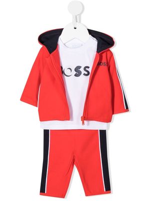 BOSS Kidswear three-piece tracksuit set - Orange
