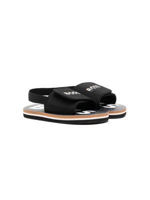BOSS Kidswear touch strap sandals - Black