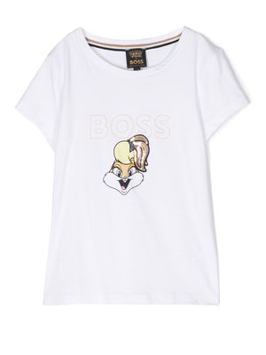 BOSS Kidswear x Looney Tunes logo T-shirt - White
