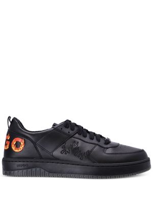 BOSS Kilian Tenn leather sneakers - Black