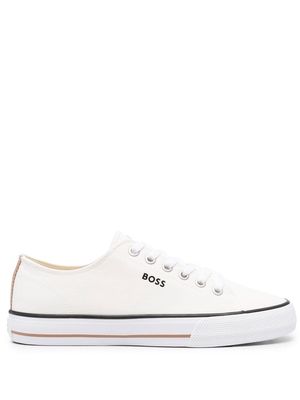 BOSS lace-up low-top sneakers - White