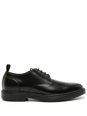 BOSS Larry leather derby shoes - Black