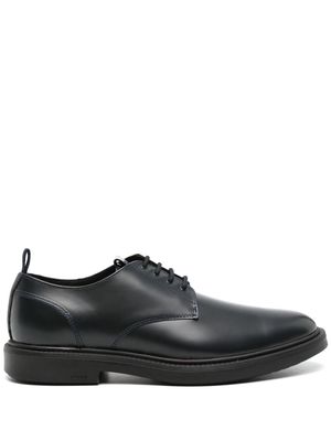 BOSS Larry leather derby shoes - Blue