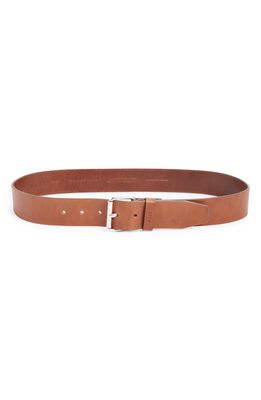BOSS Leather Belt in Medium Brown