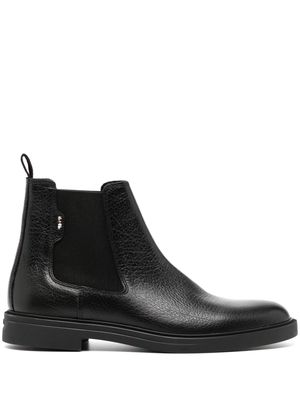 BOSS leather Chelsea boots - Black
