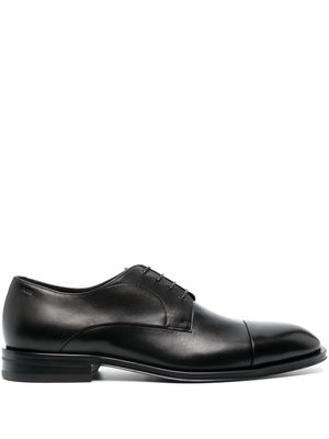 BOSS leather derby shoes - Black