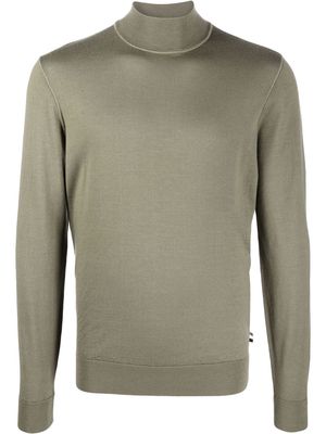 BOSS Lodiego wool-silk jumper - Green