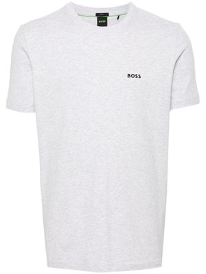 BOSS logo-appliqué cotton T-shirt - Grey