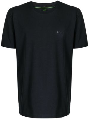 BOSS logo-appliqué jersey T-shirt - Black