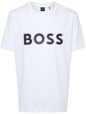BOSS logo-appliqué T-shirt - White