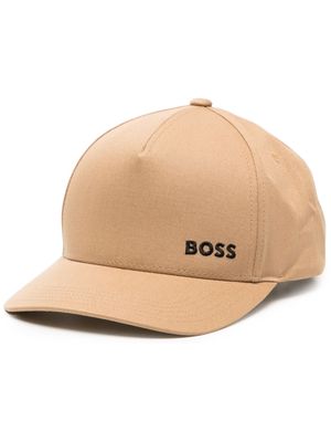 BOSS logo-embroidered baseball cap - Brown