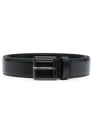 BOSS logo-engraved buckle belt - Black