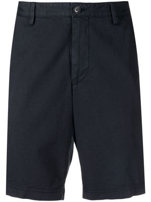 BOSS logo-patch cotton shorts - Blue