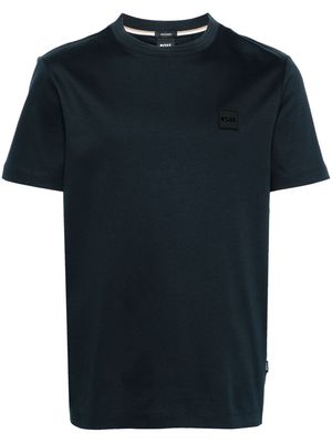 BOSS logo-patch short-sleeve T-shirt - Blue