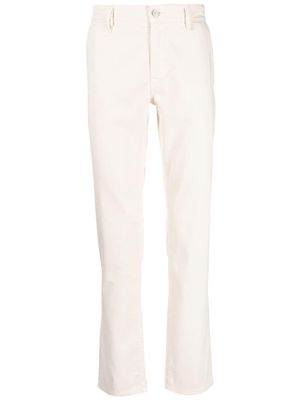 BOSS logo-patch slim-fit jeans - White