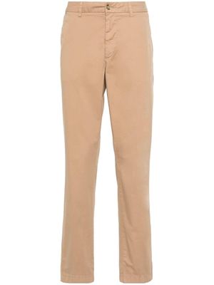 BOSS logo-patch straight trousers - Neutrals