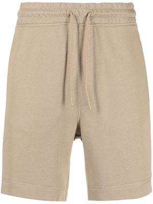 BOSS logo-patch track shorts - Brown