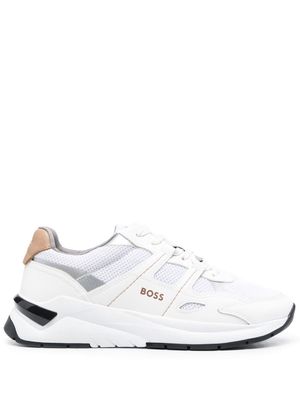 BOSS logo-print low-top sneakers - White
