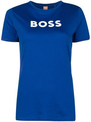 BOSS logo-printed T-shirt - Blue