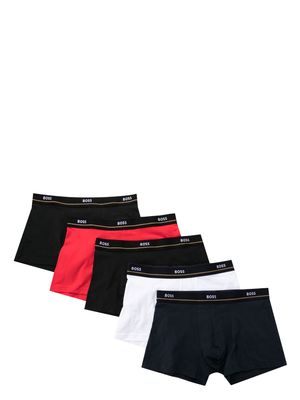 BOSS logo-waist boxer briefs - Multicolour