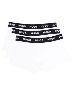 BOSS logo-waistband boxer briefs - White