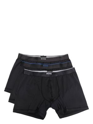 BOSS logo waistband boxers - Black