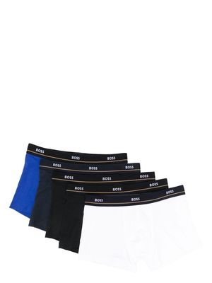 BOSS logo waistband boxers set - Black