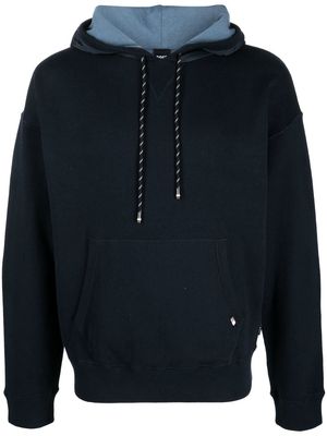 BOSS long-sleeve knitted hoodie - Blue
