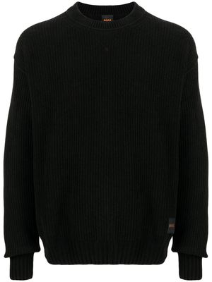 BOSS long-sleeve knitted jumper - Black