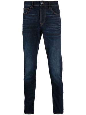 BOSS low-rise tapered-leg jeans - Blue