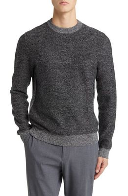 BOSS Marameo Wool Crewneck Sweater in Black