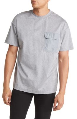 BOSS Men's Tames Pocket T-Shirt in Light Grey