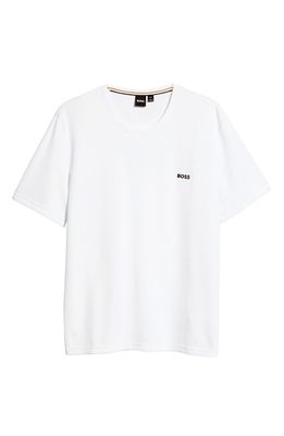 BOSS Men's Thermal Knit Pajama T-Shirt in White