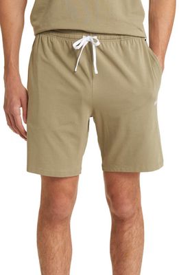 BOSS Mix & Match Cotton Stretch Jersey Pajama Shorts in Light/Pastel Green