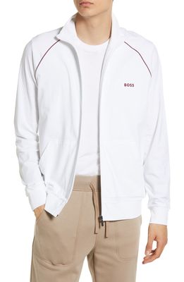 BOSS Mix Match Track Jacket in Natural